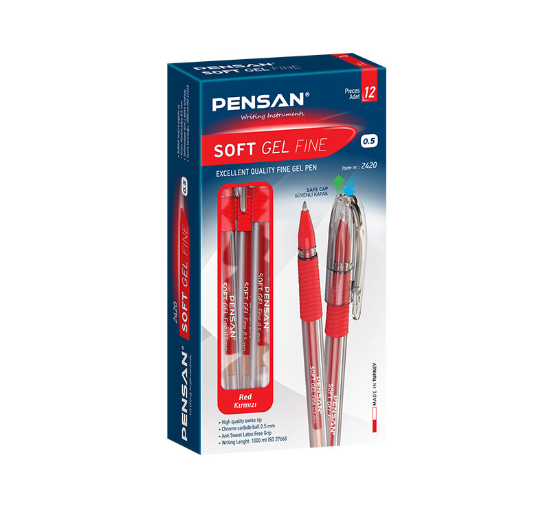 Pensan - Ручка гелевая SOFT GEL FINE